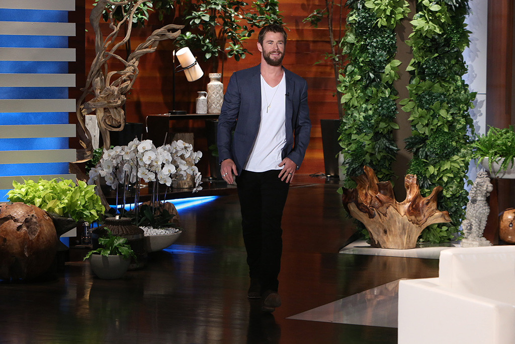 Chris Hemsworth, The Ellen DeGeneres Show Chris Hemsworth, The Ellen DeGeneres Show